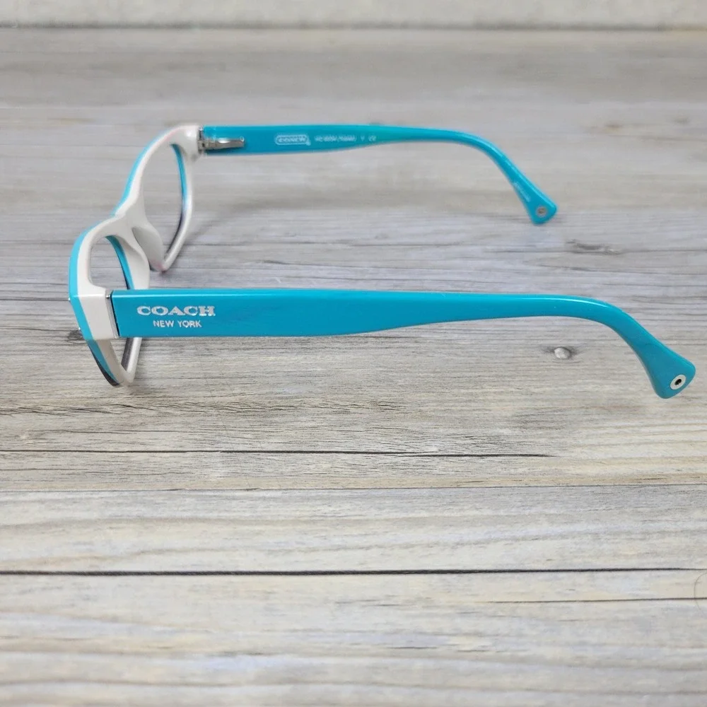 Coach Eyeglass Frames HC 6034 Topaz 5099 Turquoise Cat Eye Womens 50-17-135